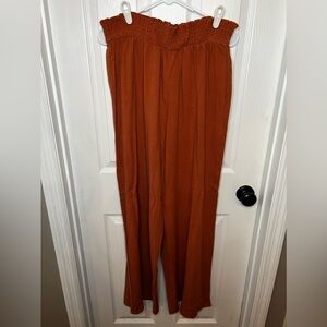 Pink Lily palazzo pants size 2XL. Burnt orange color
